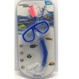 Bestway Dive 2 Piece Mask and Snorkel Hydro Swim Set Kids Ages 3+ Unisex Blue
